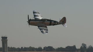 Warbirds P47 P40 P38 and P51 Capital Airshow 2023 Saturday 4K 60fps [upl. by Ahsaya]