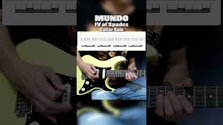 Mundo guitar solo cover Wish Bus live version wishbus1075 mundo ivofspades guitarsolo [upl. by Remled]