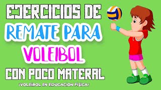 😱Cómo MEJORAR tu REMATE en VOLEIBOL 4 EJERCICIOS fáciles para ENTRENAR y MEJORAR el REMATE en CASA👆😎 [upl. by Aynat376]