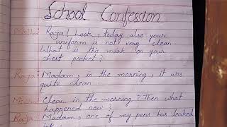 A teacher scolding a studentSchool confession conversationdialogue writing with hindi explanation [upl. by Ariadne43]