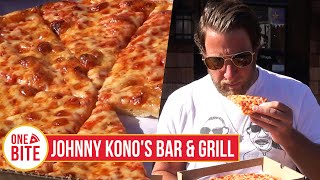 Barstool Pizza Review  Johnny Konos Bar amp Grill Weymouth MA presented by DraftKings [upl. by Brotherson734]