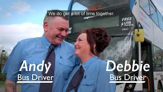 Stagecoach Bus Driver Testimonial  Debbie and Andy [upl. by Silverman]