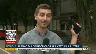 Último dia de inscrição para o vestibular UTFPR [upl. by Artemahs435]