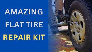 FLAT TIRE REPAIR KIT  FIX AT HOME [upl. by Arsuy]