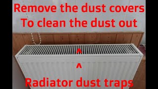 Removing different panels on central heating radiators to clean [upl. by Gloria]