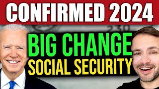 CONFIRMED Social Security BIG CHANGE in 2024 to SSI SSDI VA SS [upl. by Itraa86]