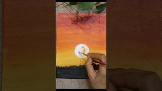 Painting for Beginners Canvas Painting Homemade Canvas youtubeshorts diy [upl. by Minetta458]