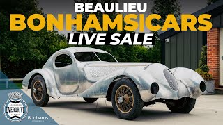 BonhamsCars Beaulieu live collectors cars sale [upl. by Aliakim277]