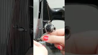 Learn how to thread vintage Singer sewing machine threading sewing sewingforbeginners [upl. by Alduino]