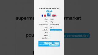 Le vocabulaire anglais de la ville 🇬🇧 [upl. by Snehpets]