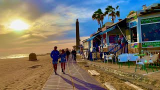 Maspalomas to Meloneras Gran Canaria Evening Walk 01012020 [upl. by Anayaran955]