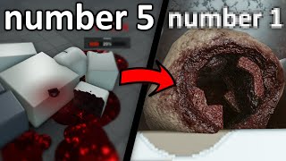 top 5 ROBLOX GORE games [upl. by Obala]