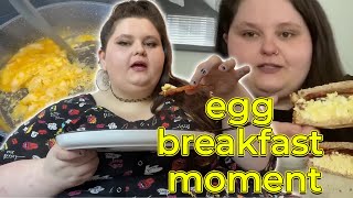 Amberlynn loves an egg breakfast moment [upl. by Eirtemed248]