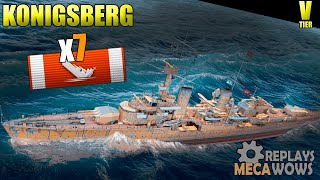 Königsberg 7 Kills amp 111k Damage  World of Warships Gameplay 4k [upl. by Blanka]