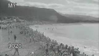 Hawaii Newsreel 1964 Surfing Makaha [upl. by Dena]