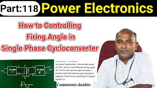 How to controlling the firing angle on Cyclo Converter in tamil [upl. by Dnomyaw]