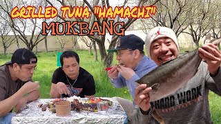 Outdoor Cooking quotMUKBANGquot Grilling Hamachi Fish  Buhay Namin Bilang OFW sa ROMANIA [upl. by Uni]