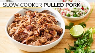 SLOW COOKER PULLED PORK RECIPE  healthy headstart ingredient [upl. by Darice375]