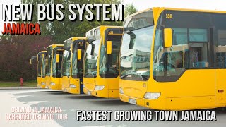 New Bus System Fastest Growing Town Jamaica [upl. by Manvell]