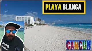 CANCUN Playa Blanca  Aqui La Arena es Mas BLANCA  Cancún Quintana Roo 4K cancun [upl. by Kowtko297]