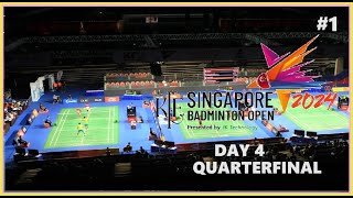 Badminton KFF Singapore Open 2024  QuarterFinal Part 1 Live Score [upl. by Mines]