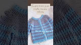 Como tejer un suéter para niños y niñas fácil con ganchillo crochet sweater crochetforbaby shorts [upl. by Yremogtnom]