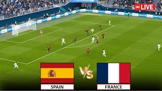 🔴LIVE  SPAIN vs FRANCE I FOOTBALL STREAMING 2024 I eFOOTBALL PES 21 [upl. by Bergstrom]