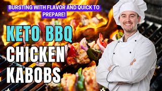 Keto BBQ Chicken Kabobs  Easy Keto Recipes [upl. by Standley]