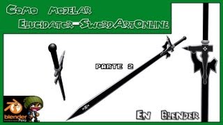 Como modelar Elucidator  sword art online en Blender Parte 2 [upl. by Alaecim]