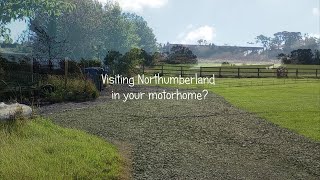 Motorhome Park at Town Foot Farm Alnwick Northumberland [upl. by Arvo]