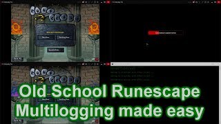 How to multilog in OSRS Old School Runescape MULTILOGGING OSBUDDY [upl. by Hodess337]