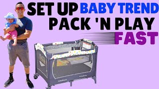 Complete Assembly for Baby Trend How To Set Up Pack and Play BabyTrend [upl. by Einahteb]