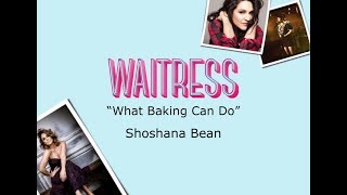 Waitress What Baking Can Do Shoshana Bean Lyrics [upl. by Dlanod757]