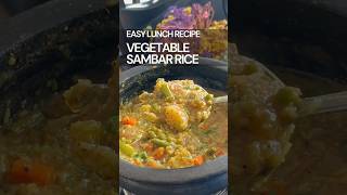 Sambar Sadam Recipe  Sambar Rice  South Indian Rice Recipes Vegetarian [upl. by Drandell]