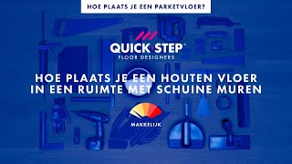 Hoe plaats je een houten vloer in een ruimte met schuine muren  QuickSteptutorial [upl. by Izak]