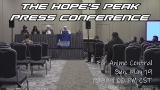 The Hopes Peak Press Conference Danganronpa Panel  Anime Central 2024 [upl. by Andrade]