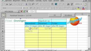 EXCEL Les 22 datum berekenen [upl. by Yrannav]