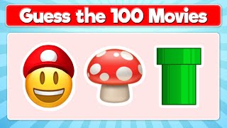 Guess the Movie by Emoji Quiz 100 Movies Emoji Puzzles [upl. by Inohs39]