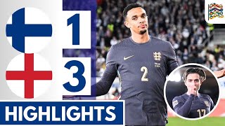 ⚪Finland vs England 13 Extended HIGHLIGHTS  UEFA Nations League [upl. by Hopper]