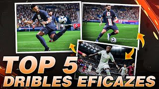 FIFA 23  💥 TOP 5 DRIBLES FÁCEIS E EFICAZES FIFA 23 😍😱  LINKER [upl. by Wilhide296]