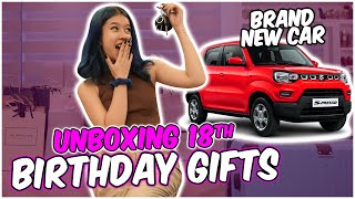 UNBOXING MY 18th BIRTHDAY GIFTS 😍 NAKAKALULA ANG DAMI NILA😱  TEAM HAPI [upl. by Inaboy742]