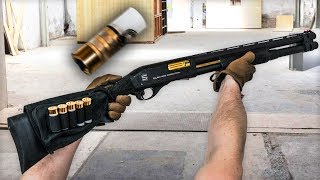 20 BBs per shot  500 Airsoft shotgun [upl. by Philippine389]