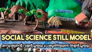 SOCIAL SCIENCE STILL MODEL FOR SASTHRAMELA മനുഷ്യന്റെ വളർച്ചയും പ്രകൃതിയുടെ തളർച്ചയുംSOCIAL FAIR [upl. by Maddock597]