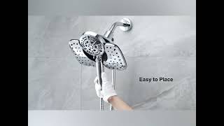 Shower Heads with Handheld Spray Combo 72quot Rain Shower Head amp Handheld Shower Head 2IN1 [upl. by Yenterb20]