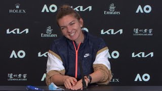 Simona Halep quotIts exciting to be herequot  Melbourne Summer Series 2021 Press Conference [upl. by Laurella141]