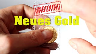 Neues Gold gegönnt UNBOXING Goldkauf Münze Anlagegold [upl. by Berga908]