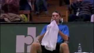 Karlovic underarm drop serve [upl. by Thisbe]