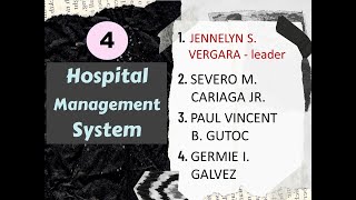 BSIT 11 Hospital Management System [upl. by Nani993]