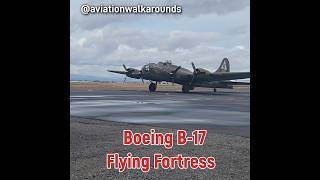 The Sound of the B17s Four Radial Engines aviation history [upl. by Eidnim]