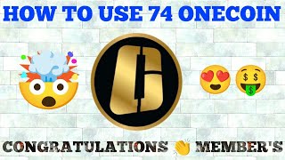 ONECOIN NEWS TODAY 74 ONECOIN HOW TO USE IN ONE TIME [upl. by Hollenbeck411]